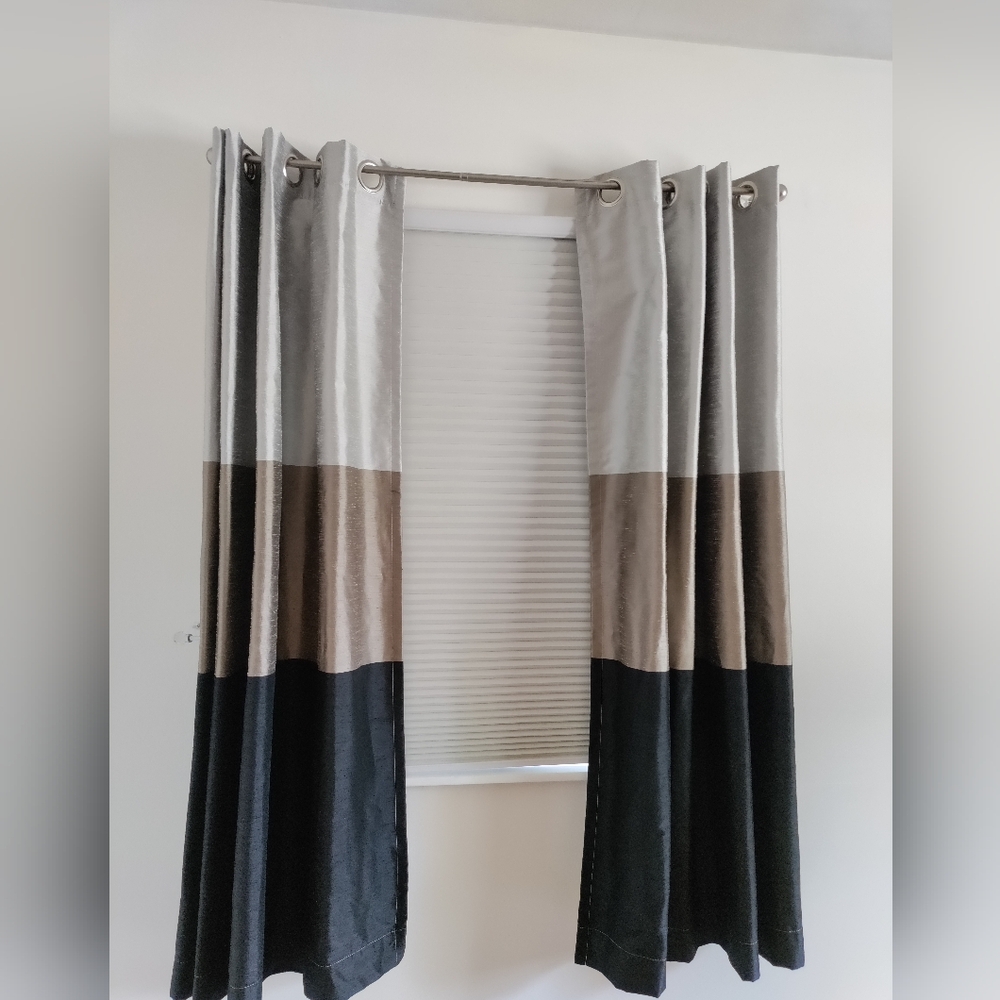 Four Panels - EUC Curtains. Grommets JCP studio.Smoke &Pet Free Home 62" L. 50"W